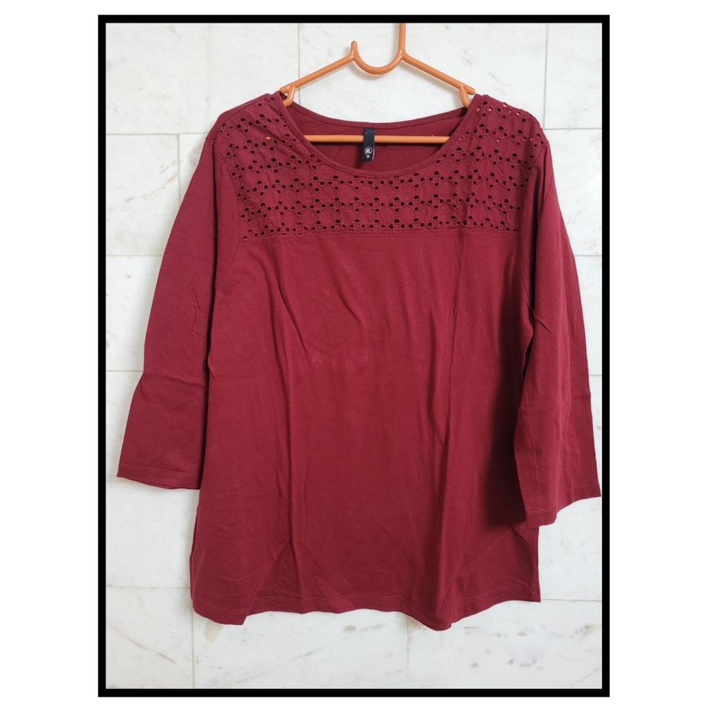 ❤️❤️❤️Max Maroon Top - Picture 1 of 13